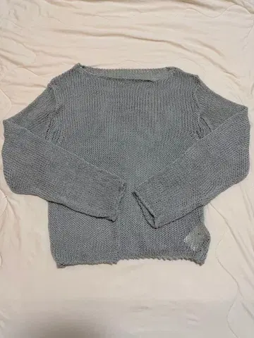 [새상품급] OHTORO 아이스 그레이 니트 스웨터 프리 사이즈