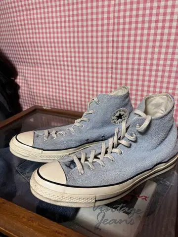 컨버스 척테일러 CT70 스웨이드 스카이블루 29.5 새상품급