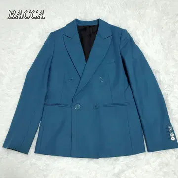 레어 BACCA 테일러드 자켓 블레이저 더블 블루 사이즈 36