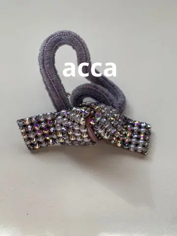 acca 드레스 포니 리본 머리끈