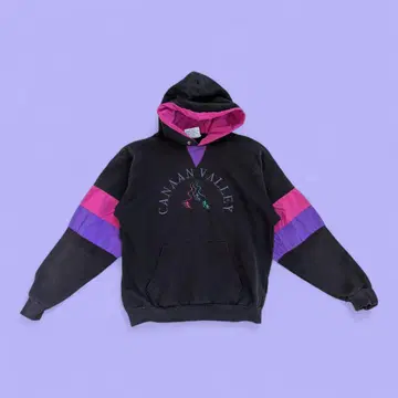 빈티지 구제 의류 MADE IN USA 네온 후디