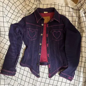 LOVE JEANS 다크 블루 데님 자켓