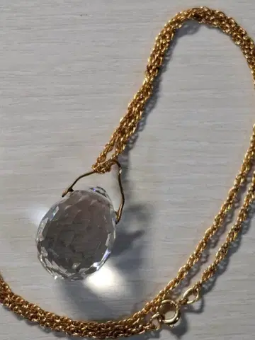 오스트리아 제 크리스탈 목걸이 빈티지