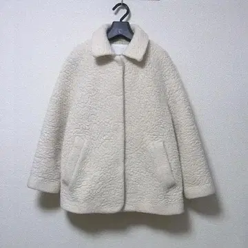 BALLSEY 울 보아 스탠드 카라 자켓 보르지 코트 36