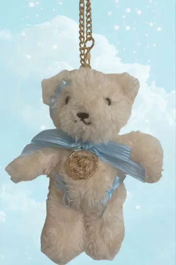 메종 드 플뢰르 25주년 베어 참 스카이블루 HEP FIVE 한정판