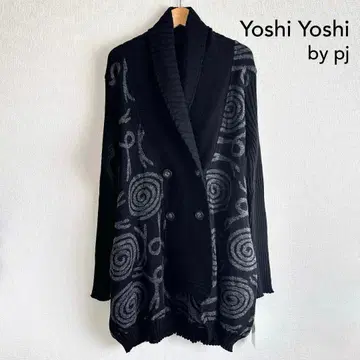 택 포함 Yoshi Yoshi 요시무라 니트 가디건 니트 코트