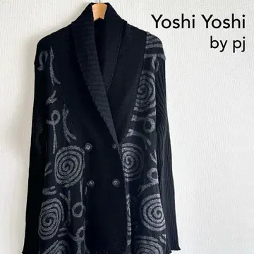 택 포함 Yoshi Yoshi 요시무라 니트 가디건 니트 코트