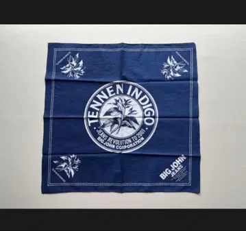 데드스탁 2001년 BIG JOHN 천연 인디고 반다나