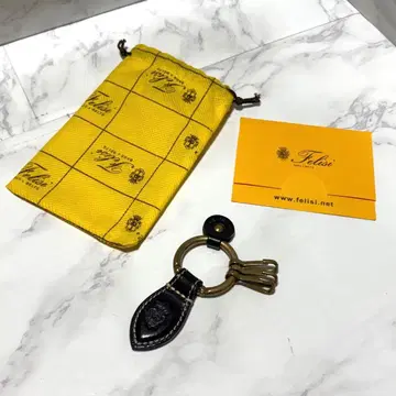 y121809 Felisi 가죽 키링 블랙 9159/A