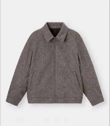 GU 코지 멜톤 집업 블루종 베이지 XL