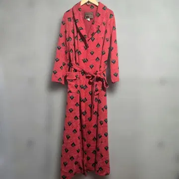 새상품급 구제 의류 CREER 울 로브 쇼와 레트로 가운 자켓 올 패턴