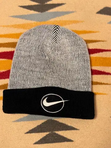 90s NIKE 니트 캡 실버 택 화이트 택 빈티지