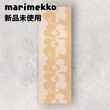 Marimekko 우니코 마리메꼬 스톨 머플러 베이지 화이트