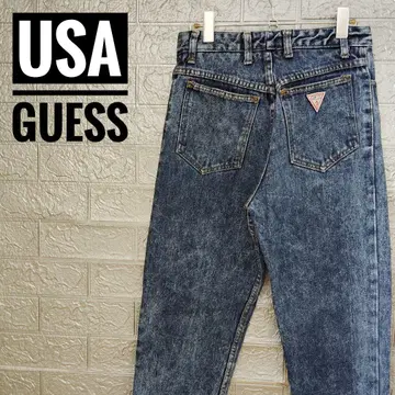 USA제 게스 GUESS 구제 의류 데님 팬츠 W30 케미컬 워시 청바지
