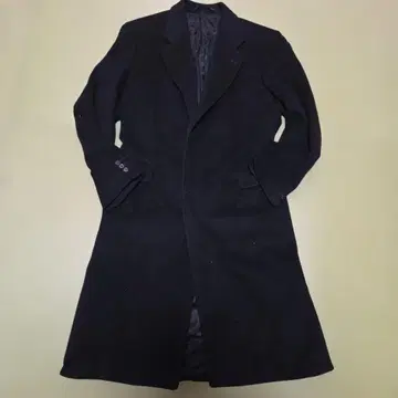 [ 극상의 일품 ] 캐시미어 100 체스터 코트 블랙 XL 사이즈