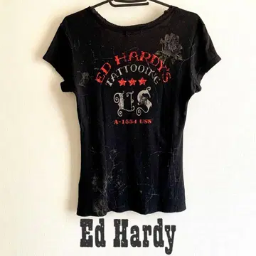 에드 하디 타투풍 y2k 셔츠 XS