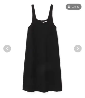 ETRE TOKYO 컷오프 오버롤 스커트 블랙 S