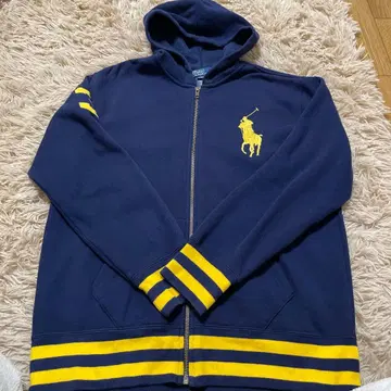 폴로 랄프 로렌 풀 지퍼 후디 네이비