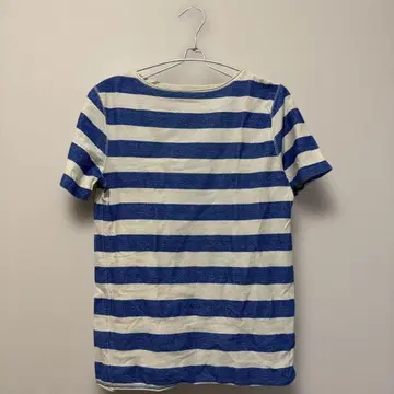 JOURNALSTANDARD 블루 화이트 스트라이프 반팔 티셔츠