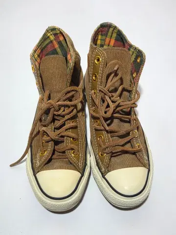 컨버스 브라운 코듀로이 올스타 하이컷