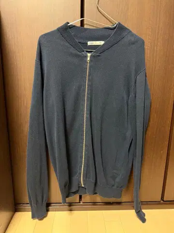 다크 블루 집업 가디건