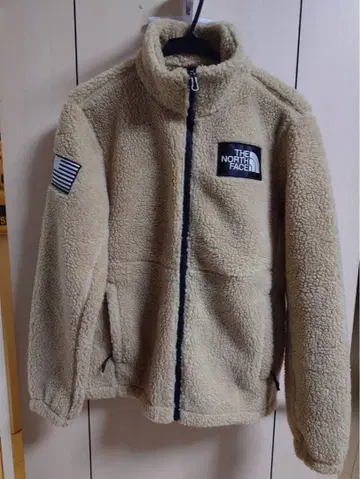 노스페이스 플리스 자켓 베이지 S