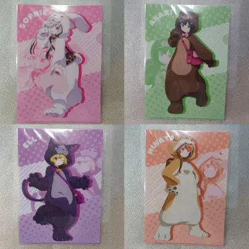 옆집 흡혈귀 씨 클리어 파일 세트 4장 소피 엘리 아마노 아카리 옆흡