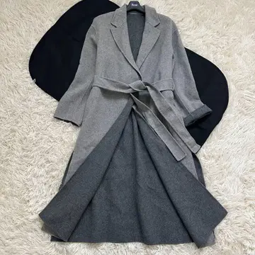 새상품급 프레임워크 리버 테일러 코트 롱 벨트 그레이 S~M 상당