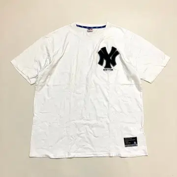 뉴욕 양키스 반팔 T셔츠 화이트 MLB 택 빅 사이즈 3L