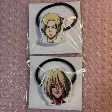 진격의 거인 헤어 액세서리 밴딩 생머리 애니 여자형 거인