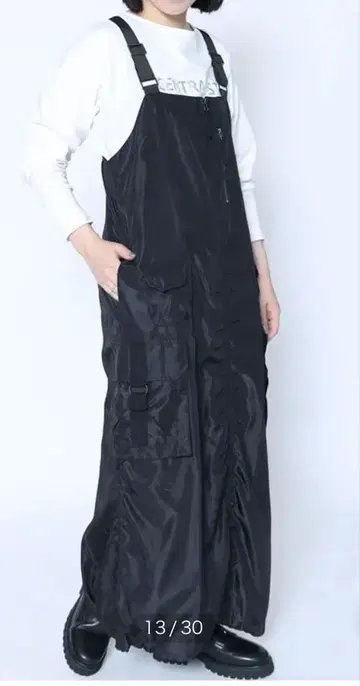 LASUD 셔링 디자인 오버롤 스커트 미사용 새상품