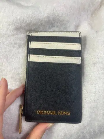 MICHAEL KORS 카드 케이스 블랙/화이트