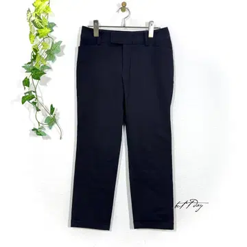 7-IDconcept. 크롭 팬츠(M) 네이비 앵클 스트레치