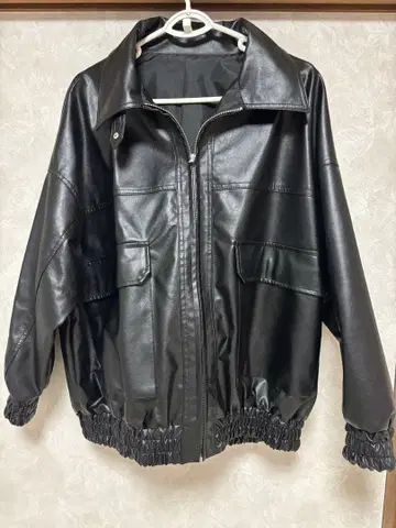 블랙 가죽 자켓