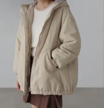 미들 기장 충전솜 블루종