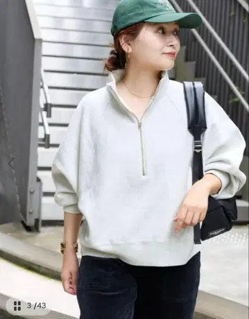 별주 [ CHAMPION/챔피온 ] for JS 하프 지퍼 맨투맨