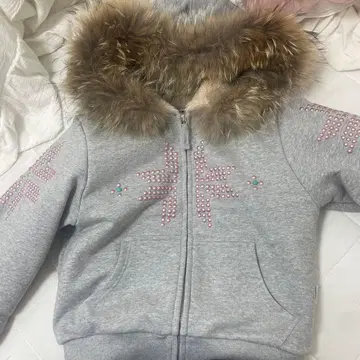 SCULPTURE 그레이 퍼 후드티