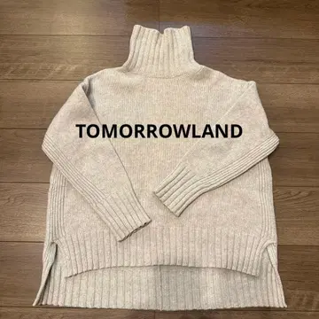 투모로우랜드 그레이 터틀넥 니트 스웨터 긴팔 S