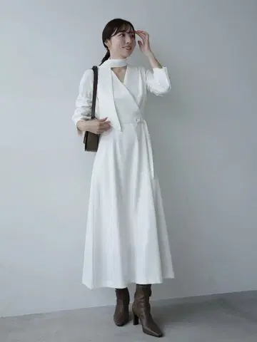 [ 시착만 한 상품 ] 더블 새틴 클래시컬 원피스