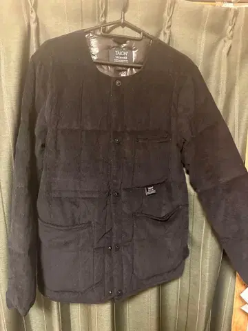 코듀로이 x 다운 재킷 [ TAION-104BWK-CT ] 블랙-B/L