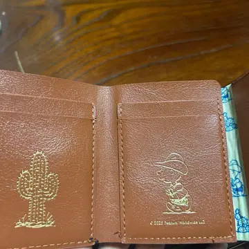 Peanuts 스누피 이단 접이식 지갑 블랙