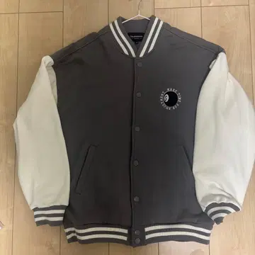 Double Aloha 바시티 자켓 그레이/화이트 ] 가격 인하