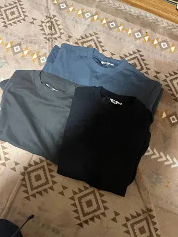 에어리즘 유니클로 5부 소매 셔츠 3종 세트