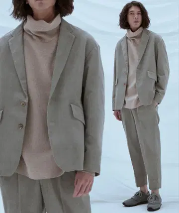 테일러드 자켓 슬랙스 셋업 코듀로이 M