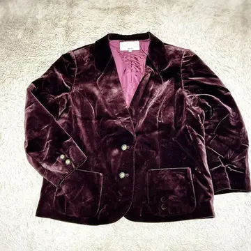 LAPINE 벨로아 테일러드 자켓 보르도 구제 의류