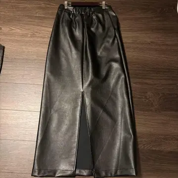 나르시스 구매 새상품급, 가죽 롱 스커트