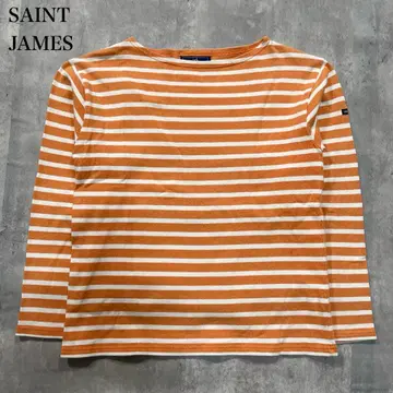 세인트 제임스 [ S ] 컷소 내로우 보더 무늬 보트넥 프랑스제