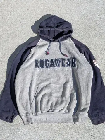 레어 90s ROCA WEAR 네이비 후드티 페이드 hiphop
