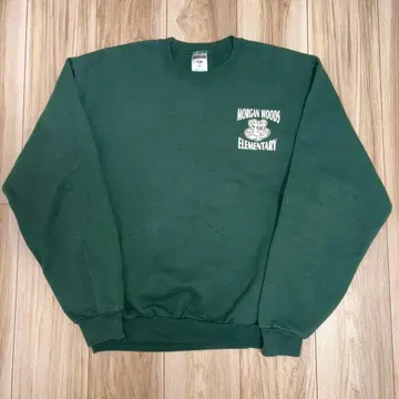 90s JERZEES 맨투맨 M 그린