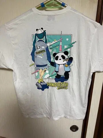 PANDIESTA 화이트 T셔츠 4L